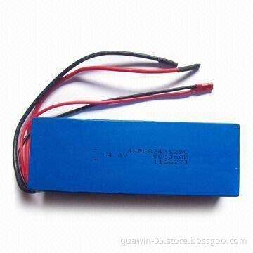 Li-Polymer Battery Packs with 14.4V Voltage and 5Ah Capacity
